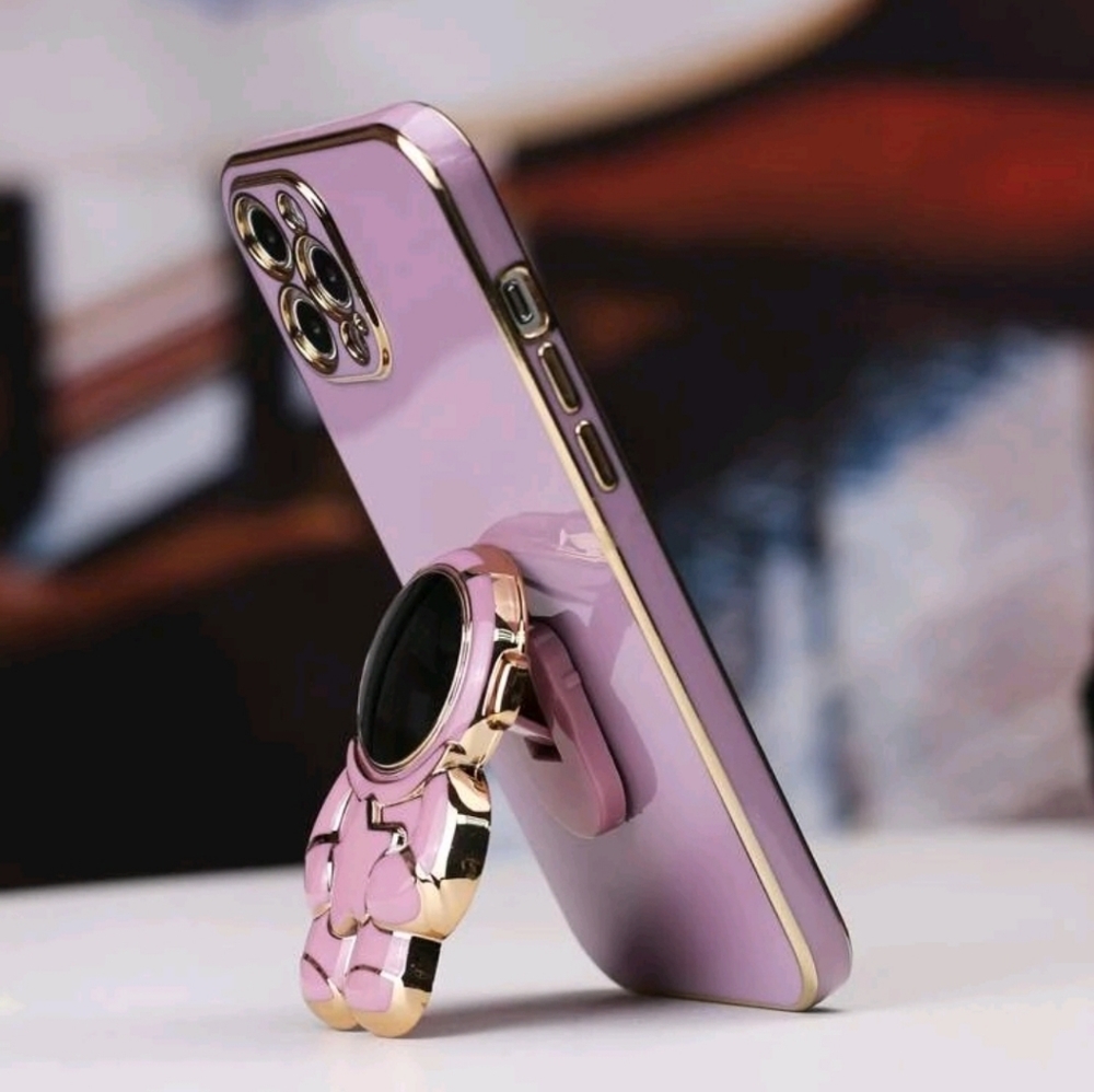 iPhone case with Astronaut Stand-Out Phone Grip